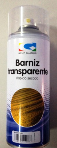 Barniz en spray transparente calcas