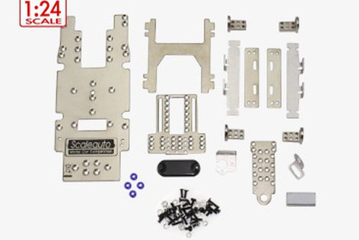 Chasis metálico en kit 1:24 clasicos