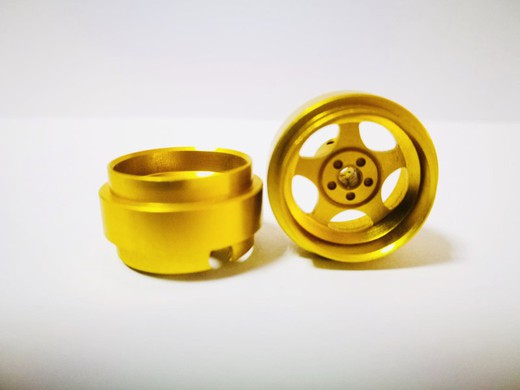 Llanta R8 aluminio 17,5x10mm dorado