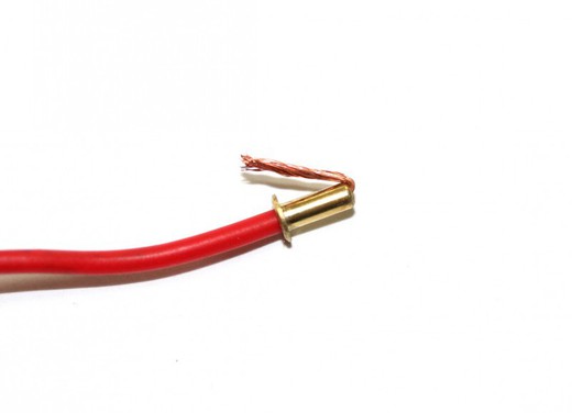 Terminal para cable eléctrico Ø2 x 4 mm