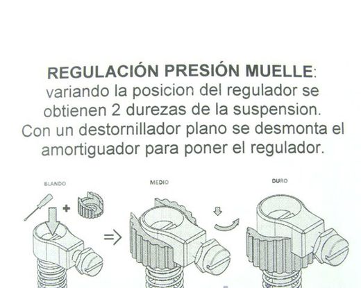 Amortiguador EVO regulable horquilla