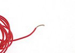 Cable 1mm rojo siliconado