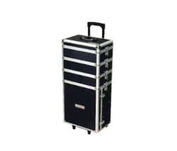 Caja aluminio 4 piezas c/ruedas y asa