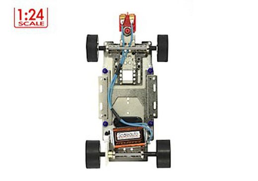 Chasis completo R4 acero escala 1/24