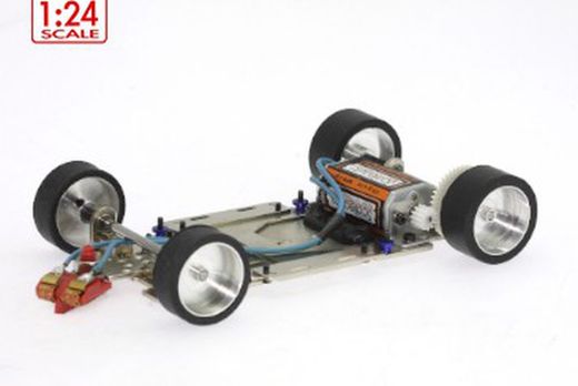 Chasis completo R4 acero escala 1/24
