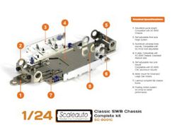 Chasis metálico en kit 1:24 clasicos