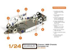 Chasis metálico en kit 1:24 clasicos LWB
