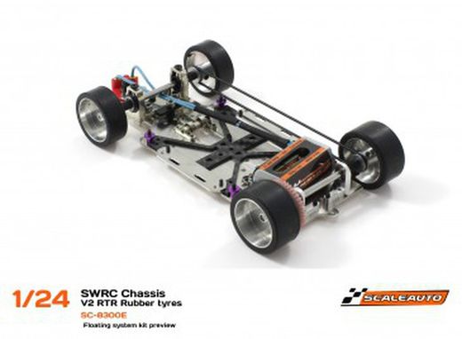 Chasis SWRC 1/24 V.2 RTR Acero 1,5mm montado