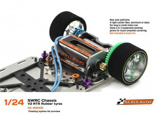 Chasis SWRC 1/24 V.2 RTR Acero 1,5mm montado