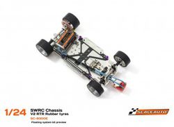 Chasis SWRC 1/24 V.2 RTR Acero 1,5mm montado