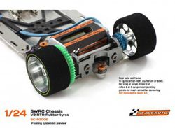 Chasis SWRC 1/24 V.2 RTR Acero 1,5mm montado