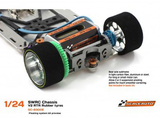 Chasis SWRC 1/24 V.2 RTR Acero 1,5mm montado