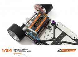 Chasis SWRC 1/24 V.2 RTR Acero 1,5mm montado