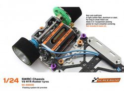 Chasis SWRC 1/24 V.2 RTR Acero 1,5mm montado
