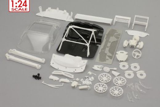 Coche BMW Z4 GT3 1/24 en kit blanco