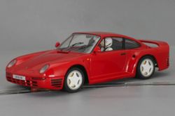 Coche Porsche 959 rojo street car