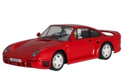 Coche Porsche 959 rojo street car