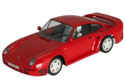 Coche Porsche 959 rojo street car