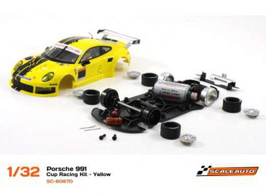 Coche Porsche 991 Racing amarillo
