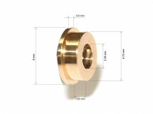 Cojinete universal de un labio ejes 2,38mm