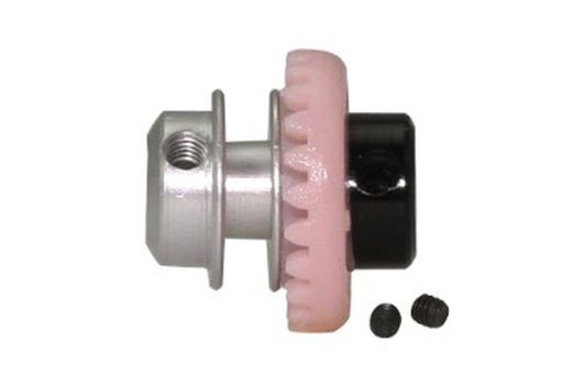 Corona en linea 23 dientes fucsia