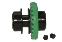 Corona en linea 24 dientes verde