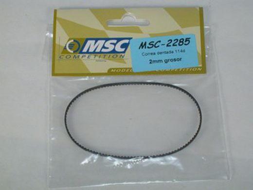 Correa dentada 114 d 1.8mm grosor.