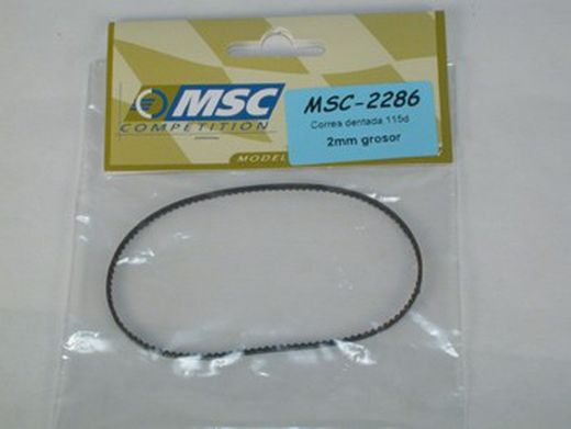 Correa dentada 115 d 1.8mm grosor.