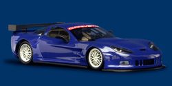 Corvette C6R coche test Azul Ed. Limitada