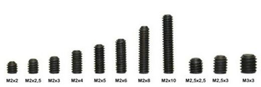 Espárrago allen M2 x 8 mm.