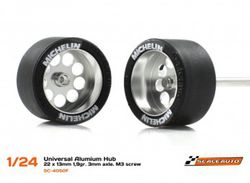 Llanta Aluminio 22x13mm aligerada eje 3mm