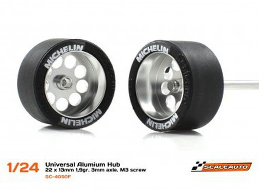 Llanta Aluminio 22x13mm aligerada eje 3mm