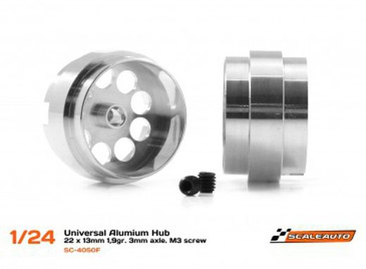 Llanta Aluminio 22x13mm aligerada eje 3mm