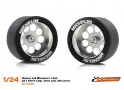 Llanta Aluminio 22x13mm aligerada eje 3mm