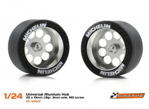 Llanta Aluminio 22x13mm aligerada eje 3mm