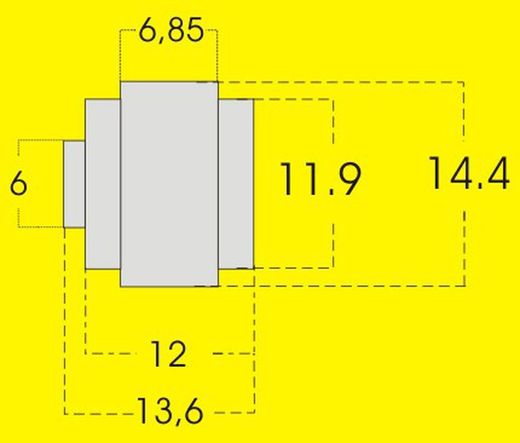 Llanta para Formula 1 14,40x12