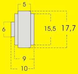 Llanta R3 aluminio Mitoos 17,7x9