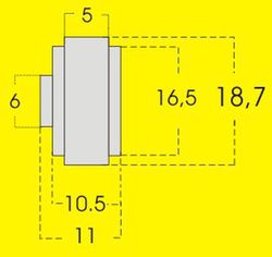 Llanta R4 aluminio Mitoos 18,7x10,5