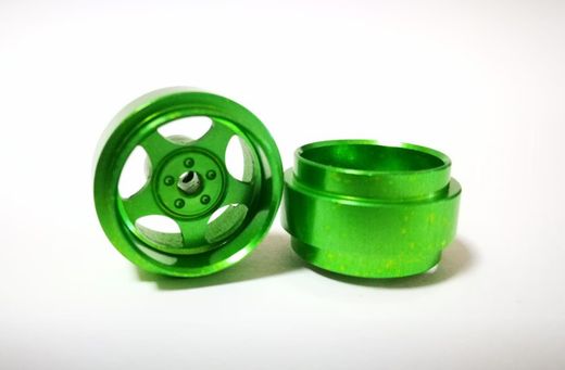 Llanta R8 aluminio 17,5x10mm verde