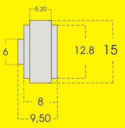 Llantas aluminio R0 15x8 mm