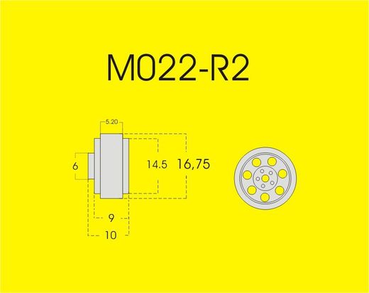 Llantas R2 aluminio Mitoos 16.7x9