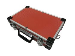 Maleta de aluminio color rojo