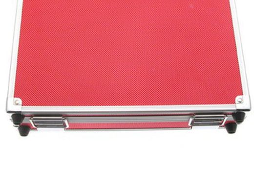Maletin aluminio rojo