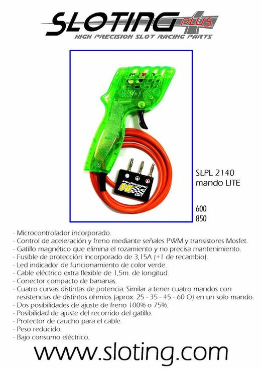 Mando electrónico Lite Sloting Plus
