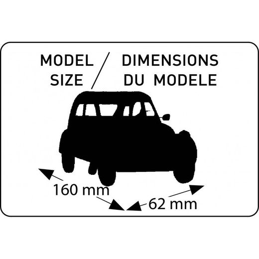 Maqueta Citroen 2CV 1/24