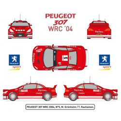 Maqueta Peugeot 307 WRC 1:24