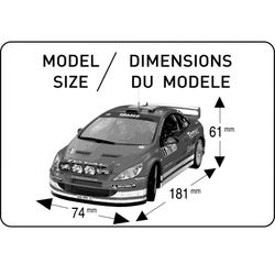 Maqueta Peugeot 307 WRC 1:24