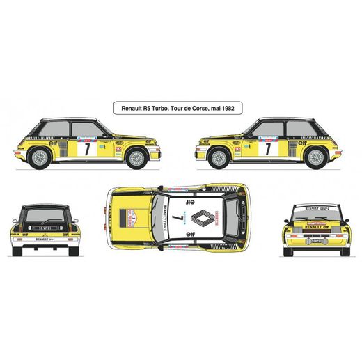 Maqueta Renault R5 Turbo 1/24