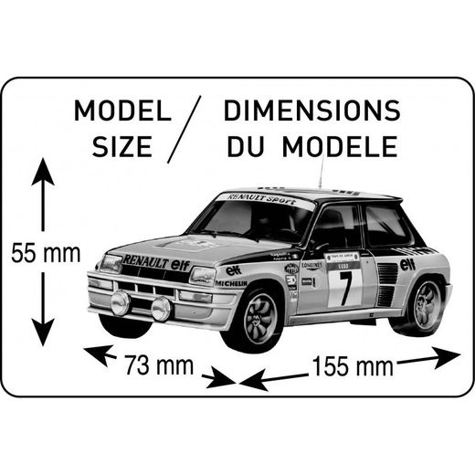 Maqueta Renault R5 Turbo 1/24