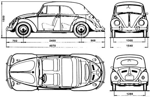 Maqueta Volkswagen Beetle Cabriolet 1:24